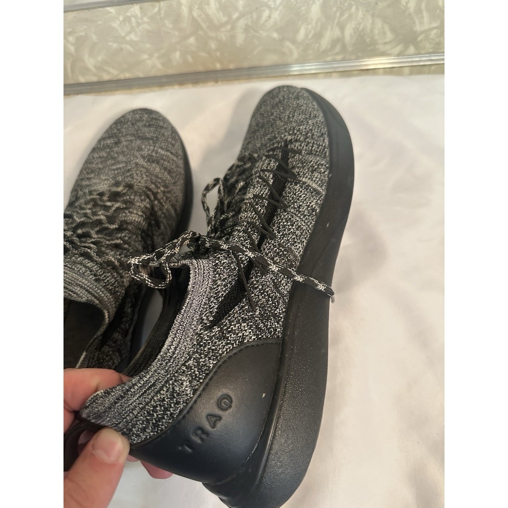 TRAQ ALEGRIA Shoes Womens 10-10.5 Heather Grey Black Mesh Walking Comfort - Picture 7 of 10